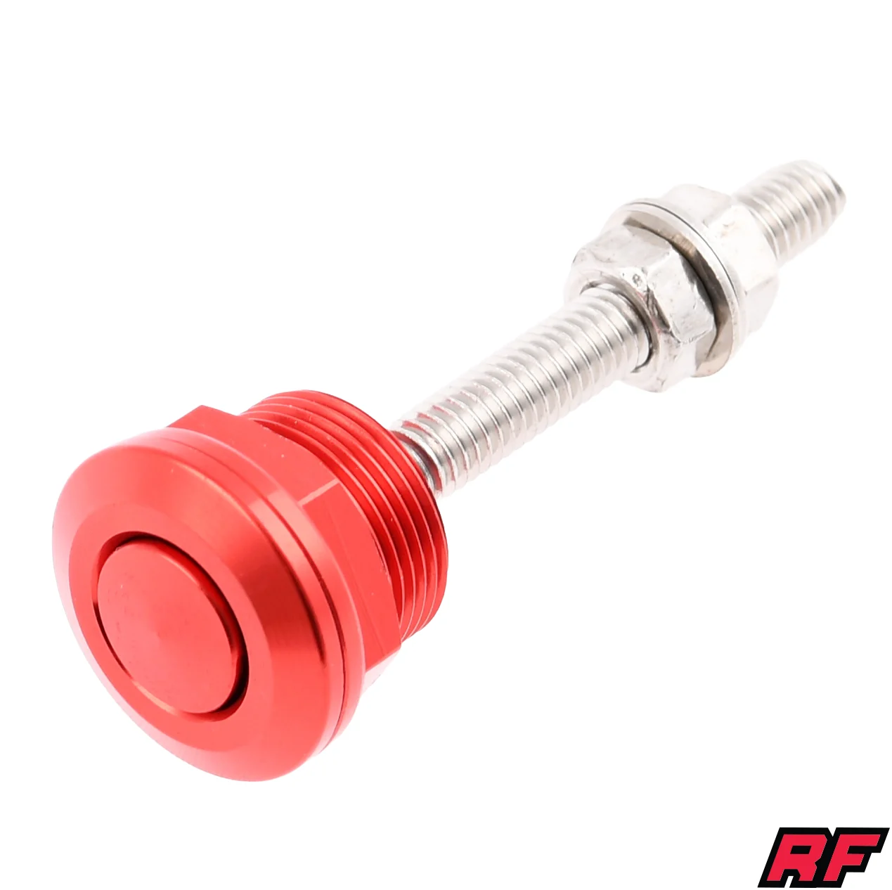 Śruba pokrywy bocznej Simson aluminium CNC anoda czerwona Racing Force — ujęcie 1