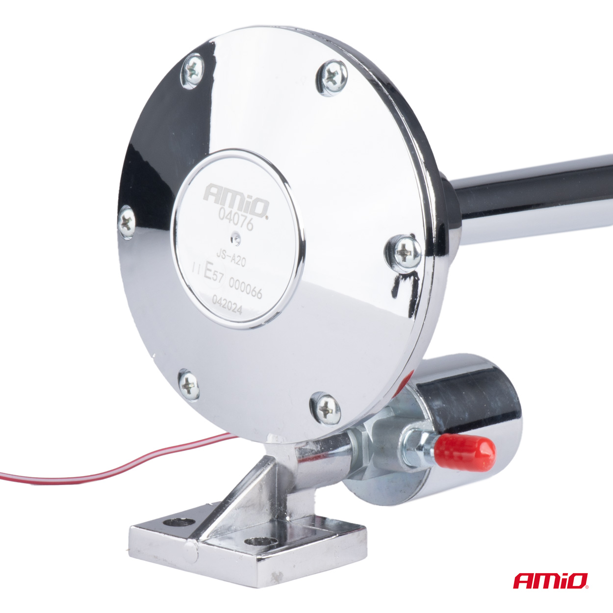 Klakson fanfara sygnał dźwiękowy chrom 640 mm 12 V 24 V — ujęcie 2