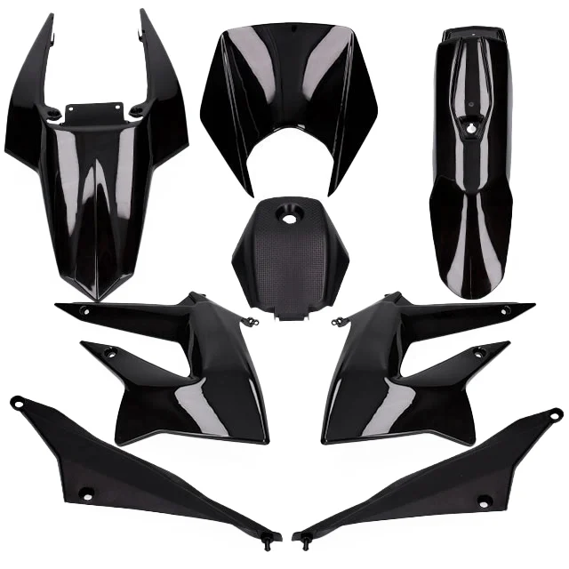 Plastiki Allpro czarne Derbi Senda DRD racing / x-treme 2011-2017 r. kpl. — ujęcie 1