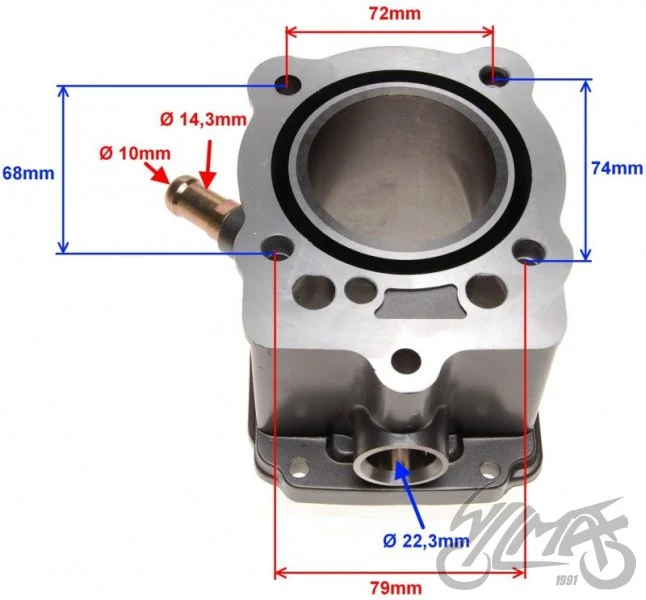 Cylinder do Loncin 150 4T woda 62,00 — ujęcie 2