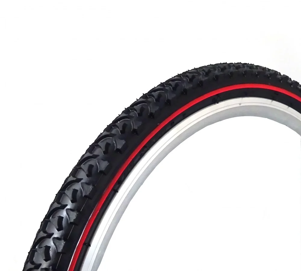 Opona rowerowa 26 × 1.95 z czerwonym paskiem