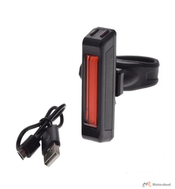 Lampa rowerowa tył cob LED USB