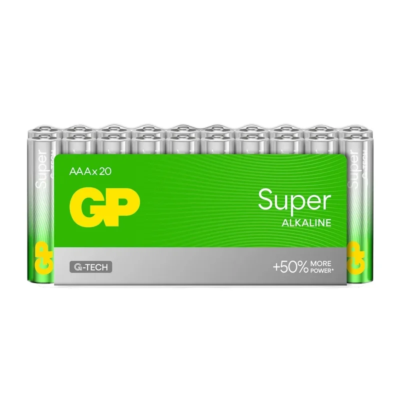 Bateria LR03 AAA 1.5V GP Super Alkaline G-TECH (20szt.) — ujęcie 2