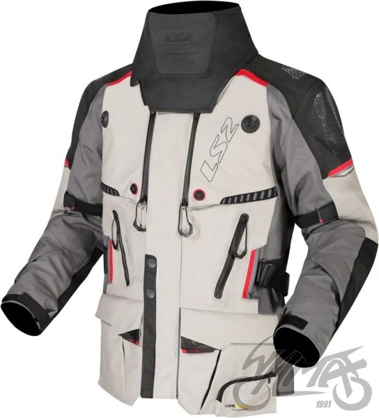 Kurtka LS2 apollo man grey black red XL — ujęcie 1