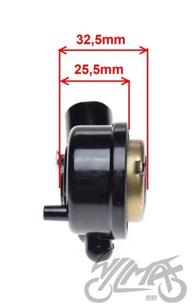 Napęd prędkościomierza Shotgun / Kymco — czarny, oś 12 mm — ZU7030 — ujęcie 3