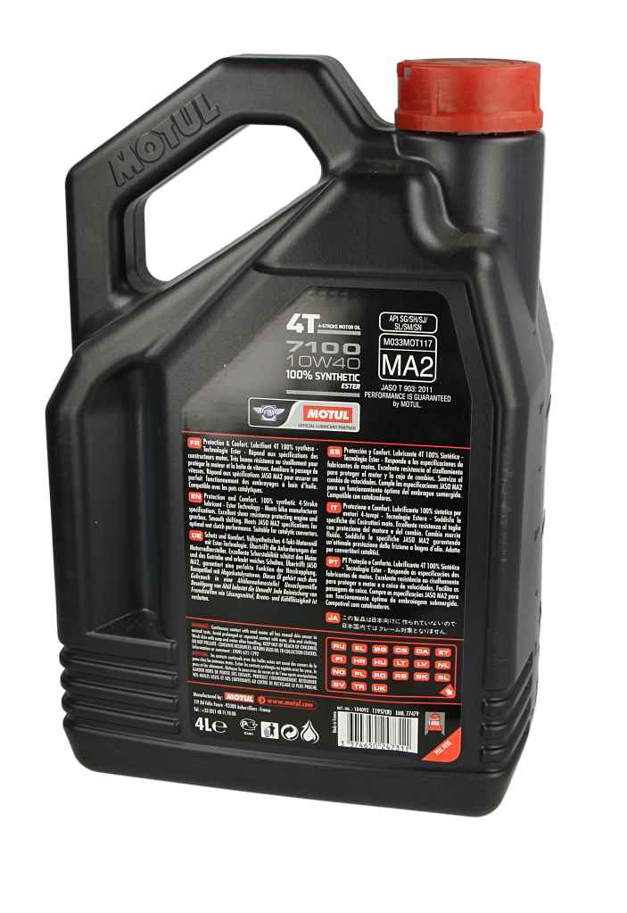 Olej 10W40 MOTUL 7100 4T 4 l MOTUL 104092 — ujęcie 15