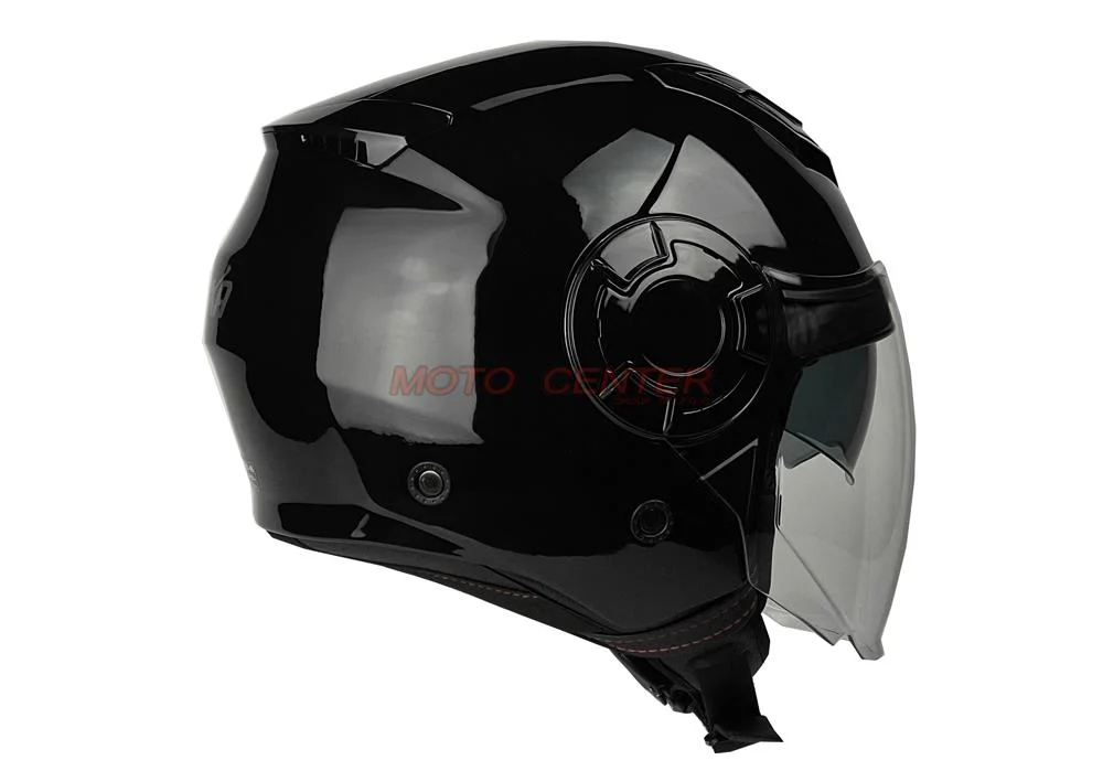 Kask motocyklowy otwarty NAXA S23 blenda czarny połysk S — ujęcie 2