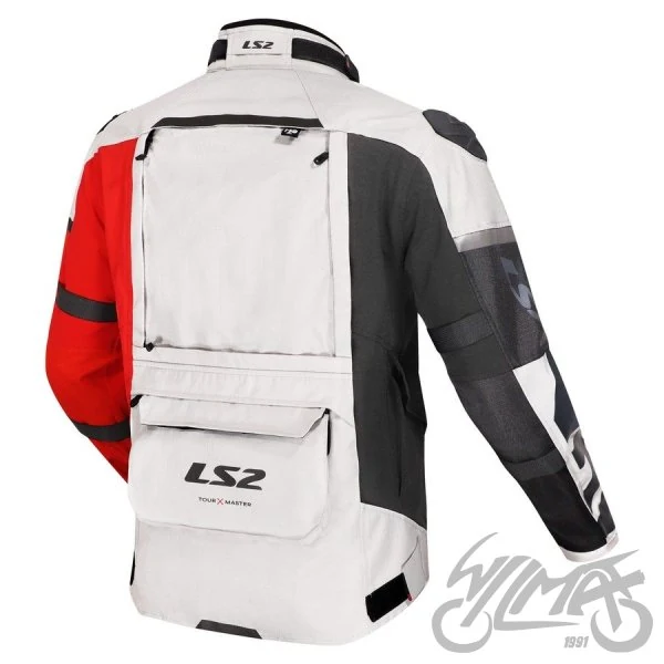 Kurtka motocyklowa LS2 X-Master Black Grey Red — 5XL — ujęcie 2