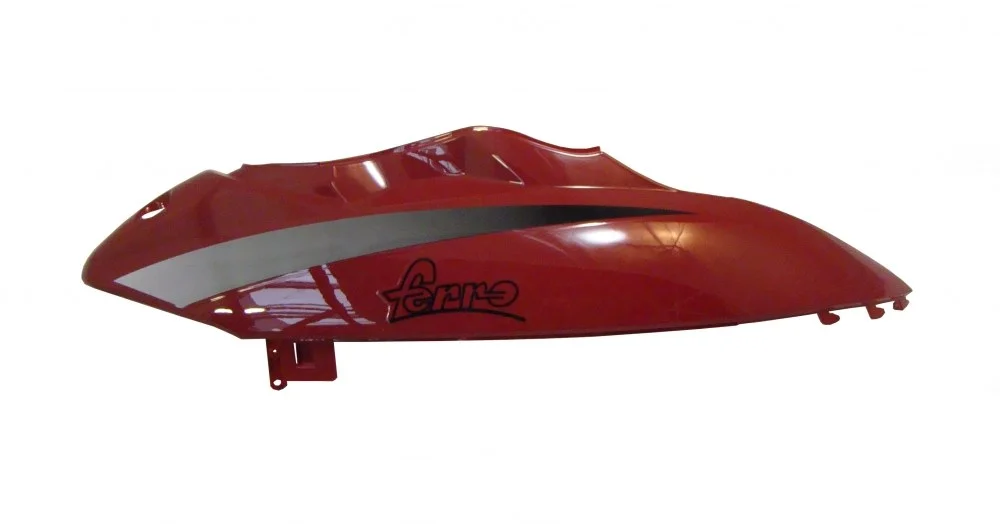 Osłona główna ramy / siodła prawa czerwono-srebrna - skuter Ferro model 4