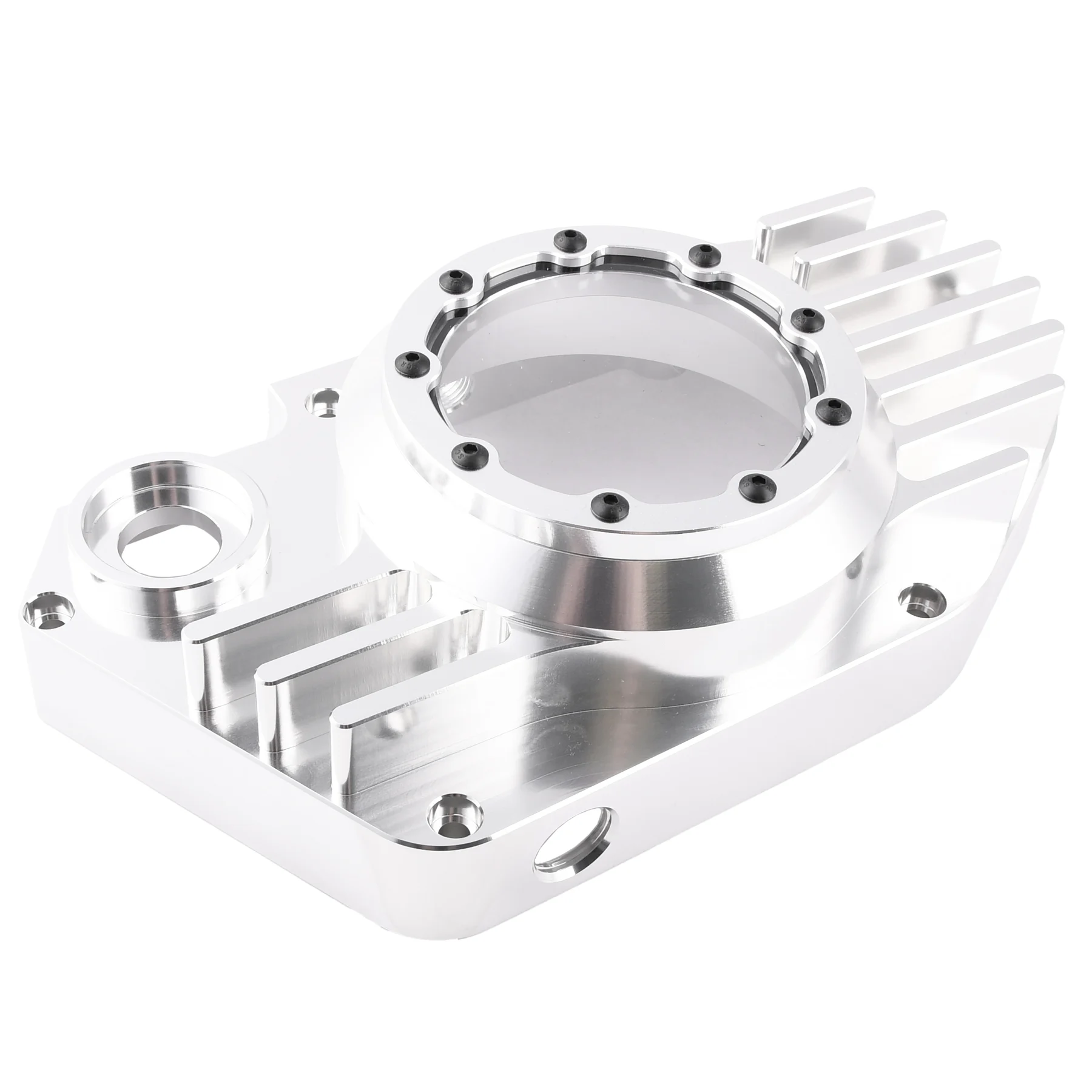 Pokrywa silnika Simson S51 SR50 lewa aluminium CNC clear + śruby DPR Performance — ujęcie 8