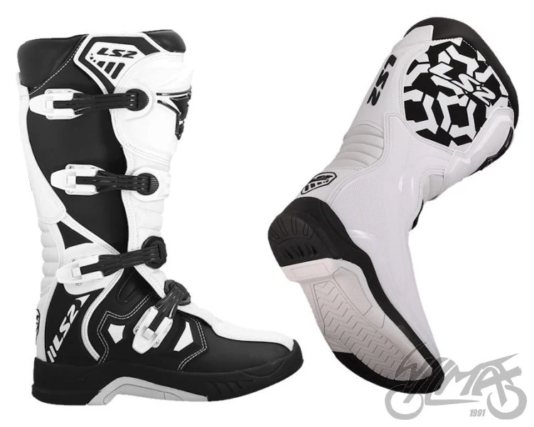 Buty motocyklowe LS2 Raptor — czarno-białe, rozmiar 39 — ujęcie 5