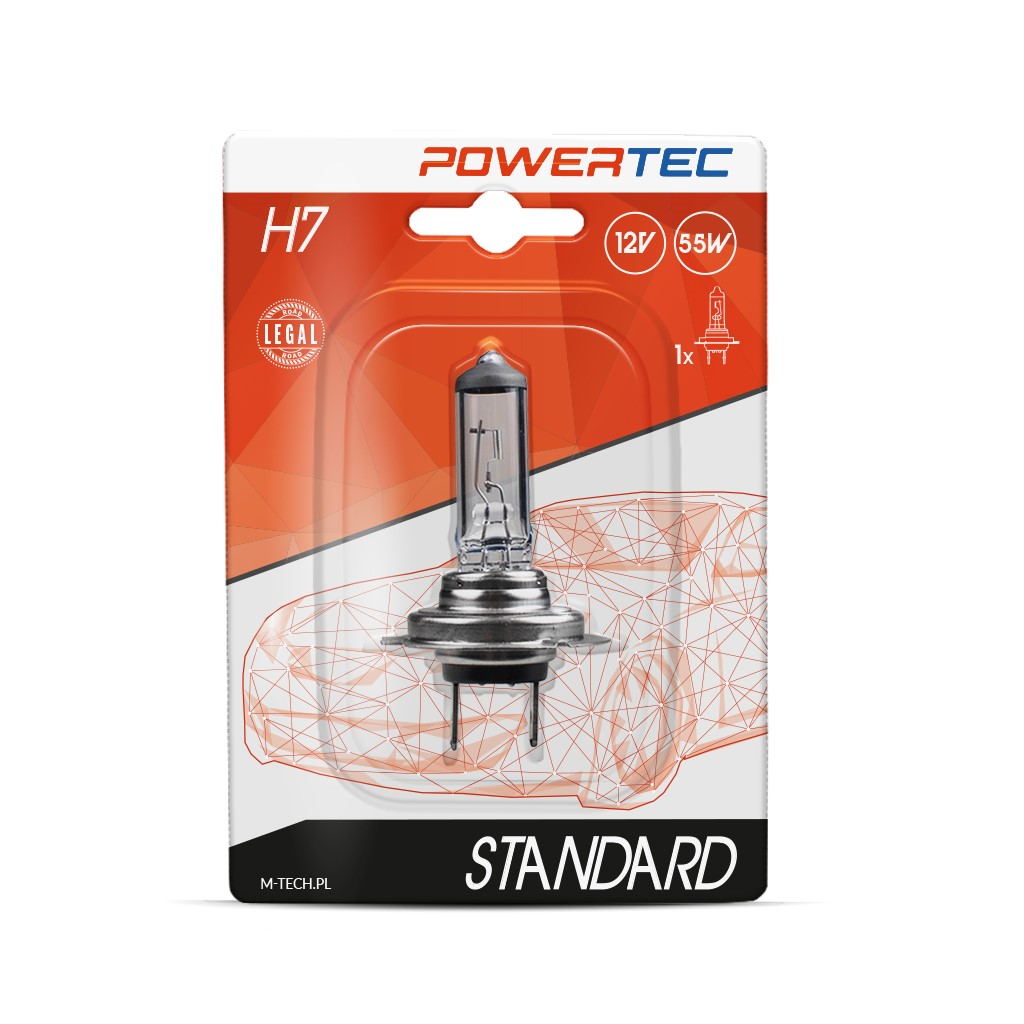 Żarówka halogenowa H7 12 V 55 W powertec M-Tech PTZ7-01B — ujęcie 2