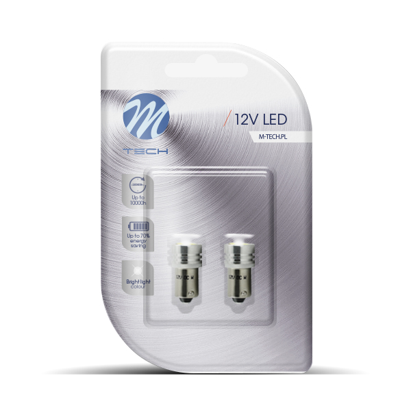 Żarówka LED T4W 1-High Power biała, 2 szt. M-Tech LB016W — ujęcie 3