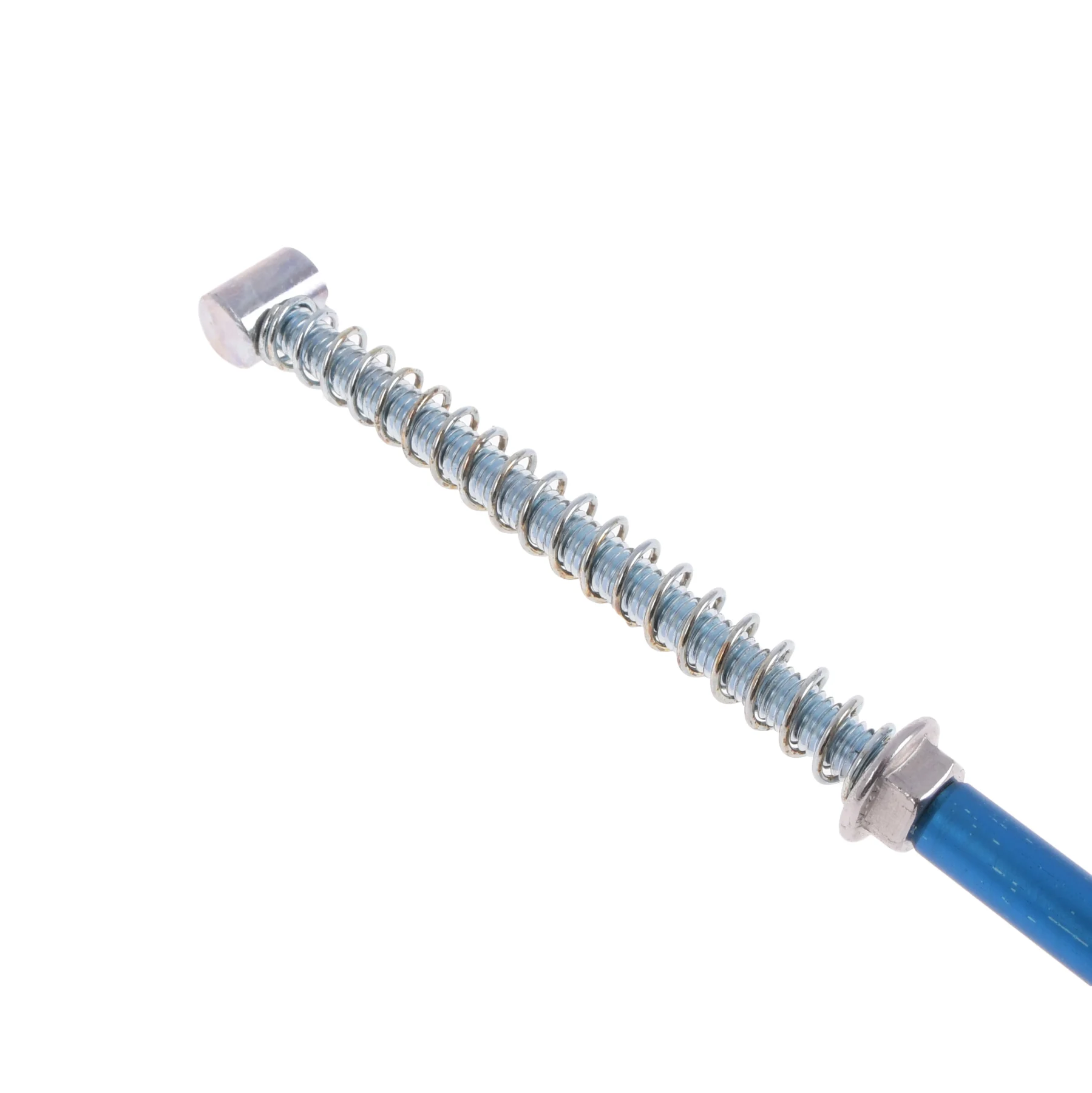 Pręt cięgno hamulca tył Simson 485 mm niebieski CNC racing JMP — ujęcie 1
