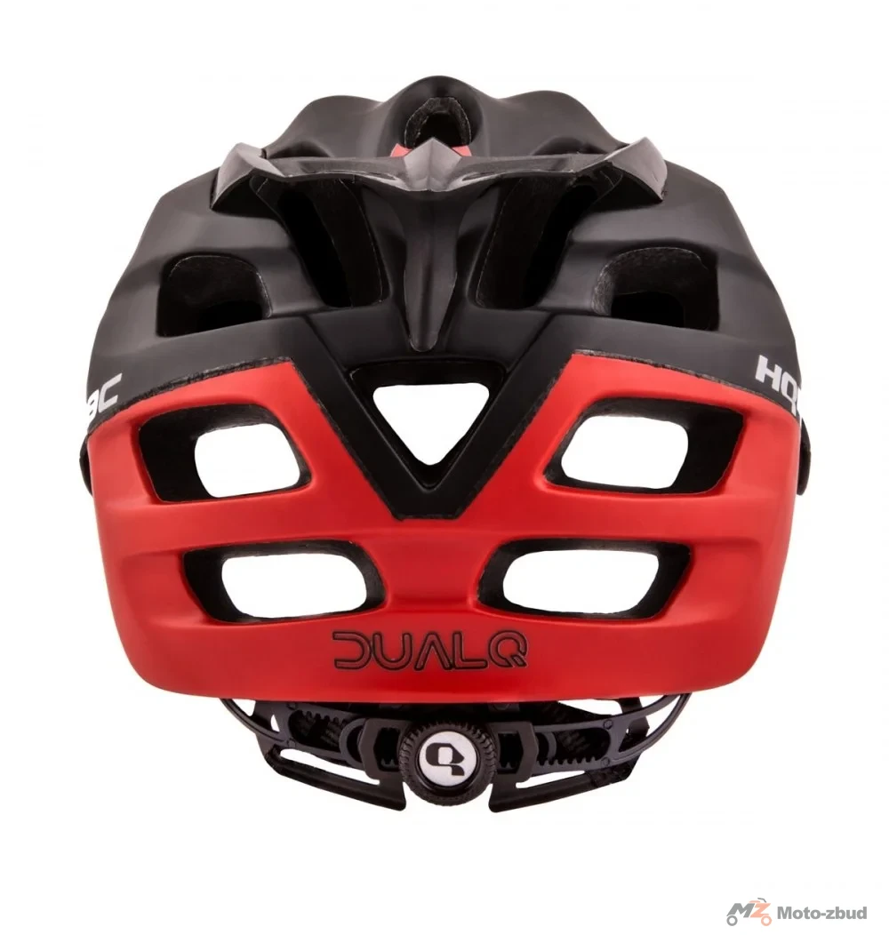 Kask Longus dualq czarno-czerwony mat M 54-58 cm Q090371M — ujęcie 2