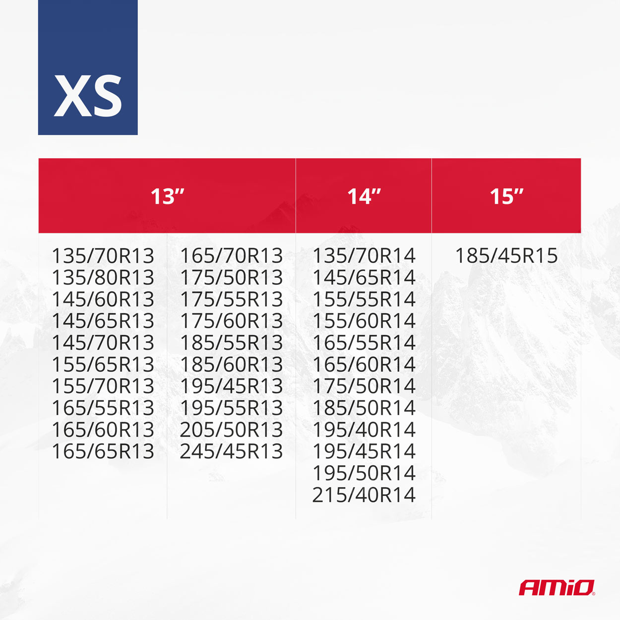Łańcuchy śniegowe tekstylne rozmiar XS EN16662-1 Önorm V5121 2 szt. — ujęcie 13