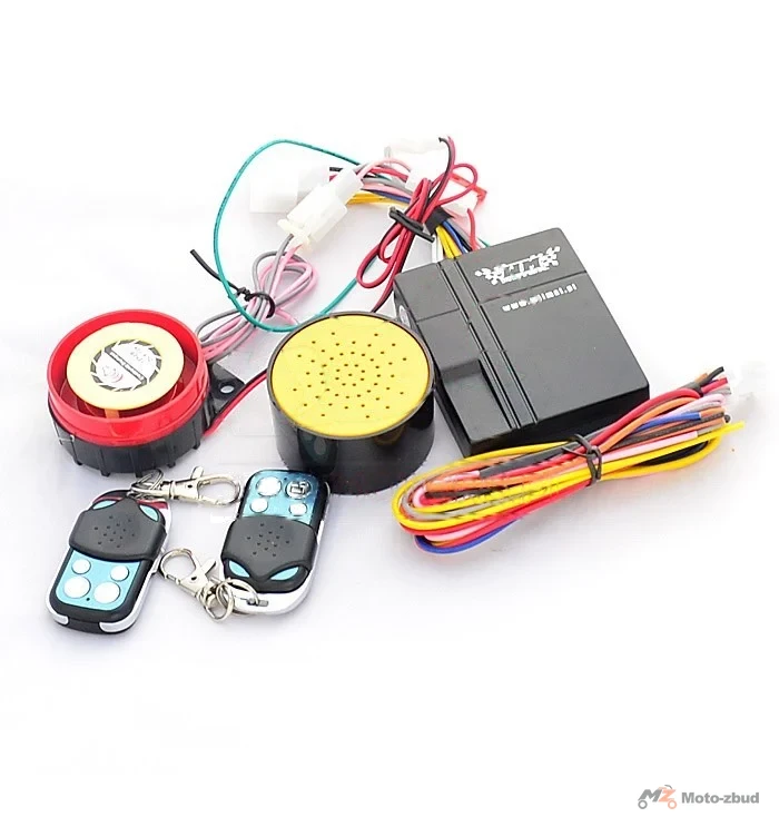 Alarm motocyklowy 12 V uniwersalny kpl.