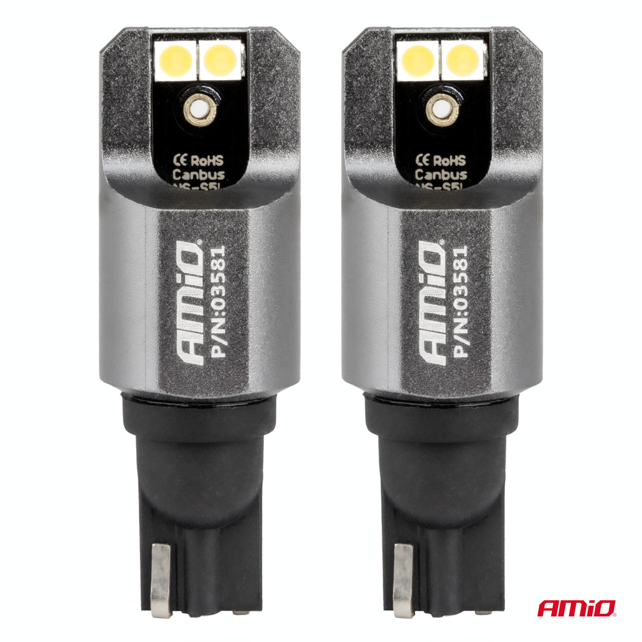 Żarówki LED FULL CANBUS PRO T15 W16W 4x3030 SMD białe 12 V 24 V — ujęcie 2