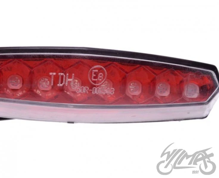 Lampa tylna LED z podświetleniem tablicy i mocowaniem, ciemny klosz — AM9907 — ujęcie 2