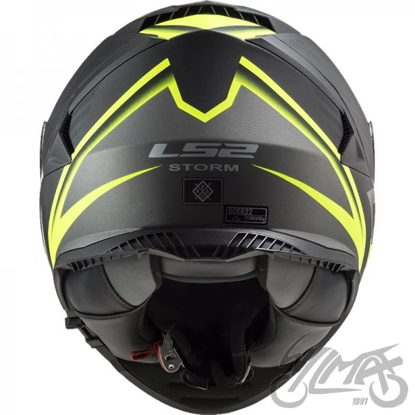 Kask LS2 FF800 Storm II Nerve M.Bl. H-V Yel — rozmiar S — ujęcie 4