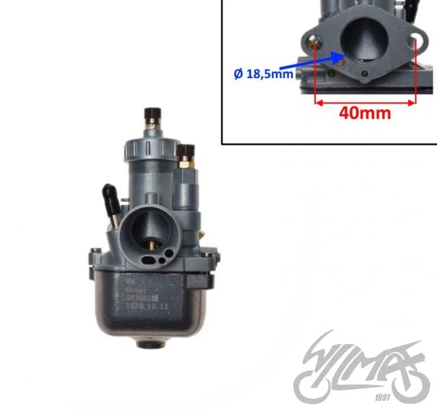 Gaźnik Simson S50 16N1-11 gruba przepustnica — SN30021B — ujęcie 2
