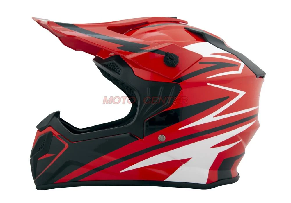 Kask crossowy BLEXX Dziecięcy MD-911 Junior czerwony/czarny M Homologacja ECE — ujęcie 2