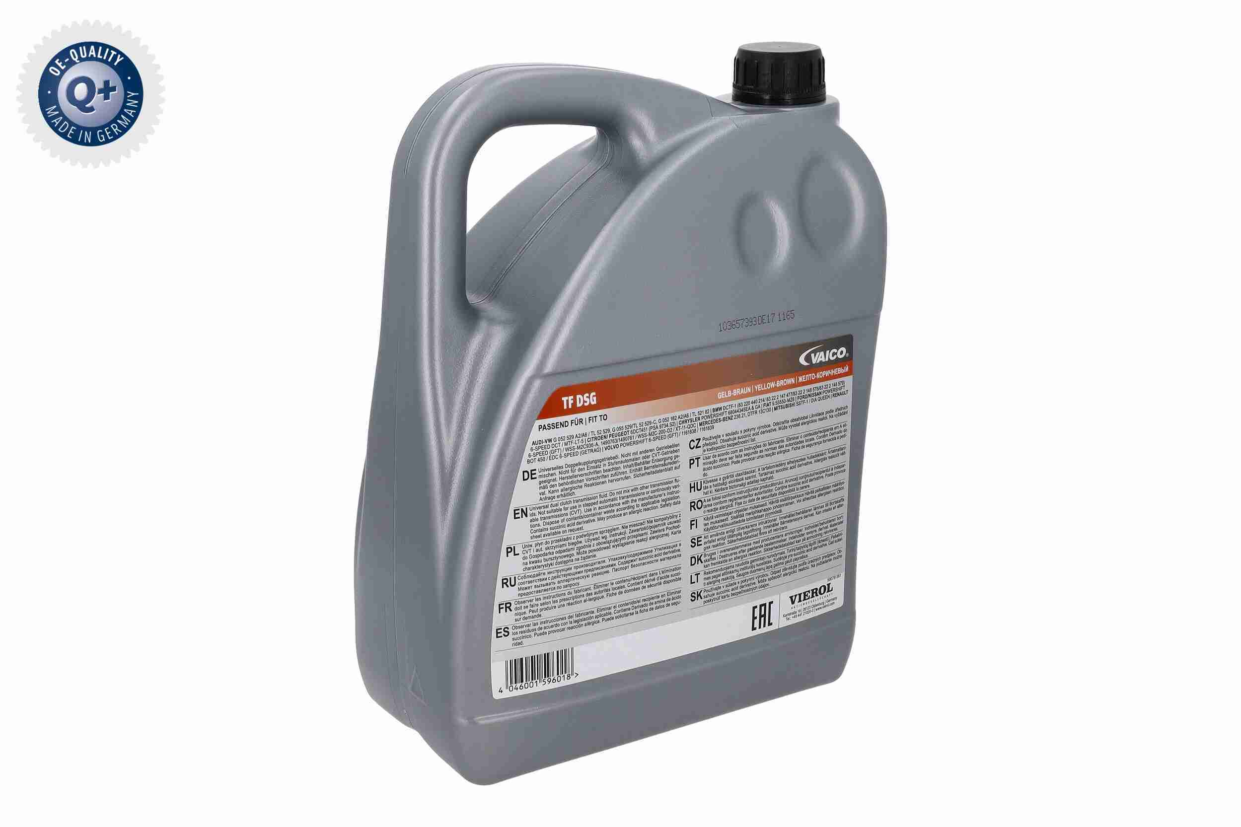 Olej VIEROL ATF do automatycznych skrzyń biegów DCT/DSG Fluid 5 l — ujęcie 9