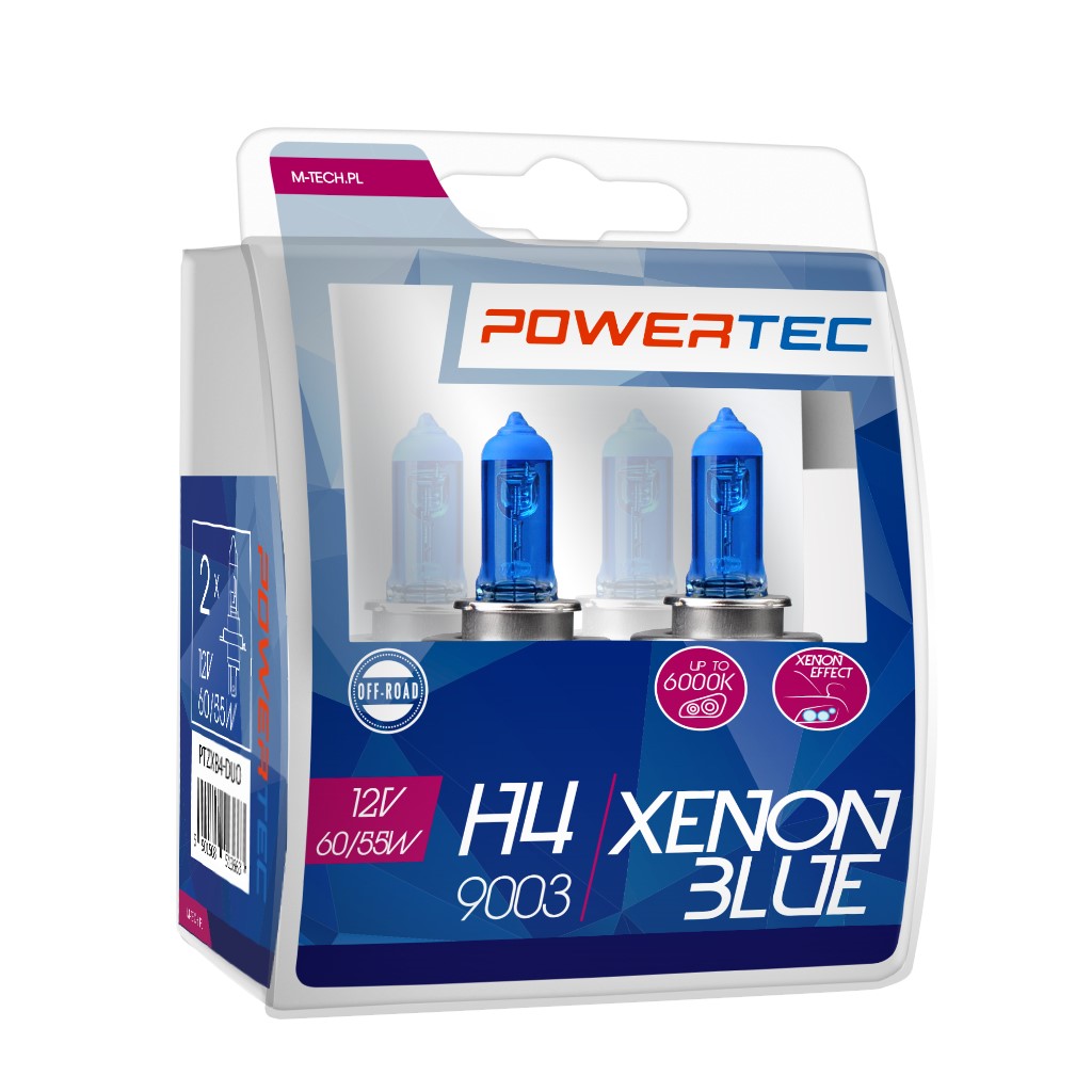 Żarówka halogenowa H4 12 V 55 W xenon Blue M-Tech PTZXB4-DUO — ujęcie 7