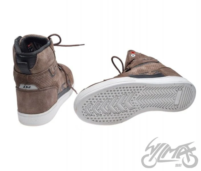 Buty motocyklowe LS2 Downtown — szarobrązowe (taupe), rozmiar 41 — ujęcie 2