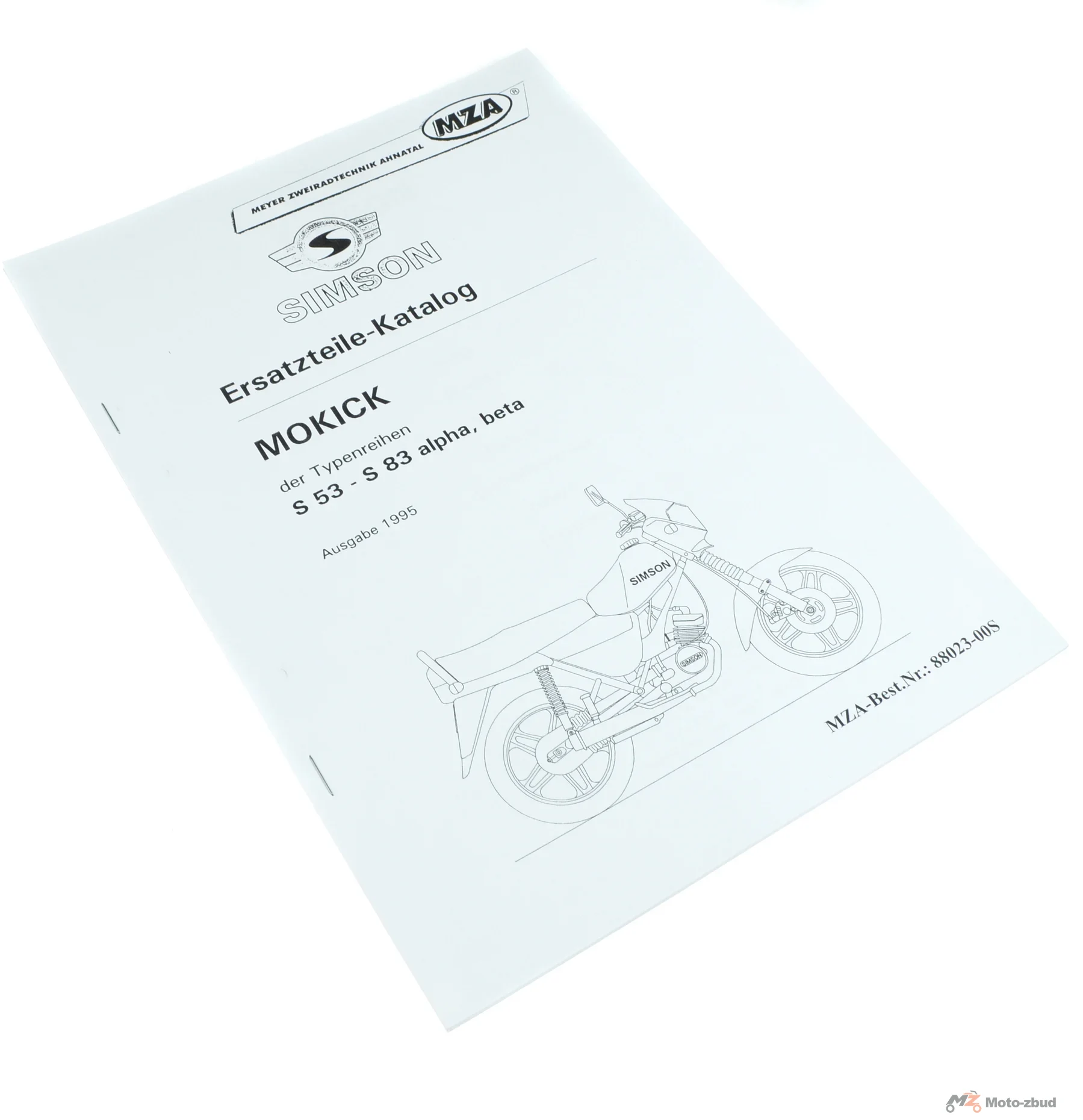 Katalog części Simson S53 S83 wydanie 1995 MZA