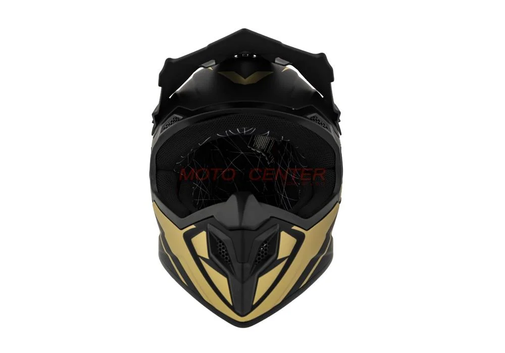 Kask crossowy BLEXX Dziecięcy MD-911 Junior czarny mat/złoty M Homologacja ECE 22.06 — ujęcie 3
