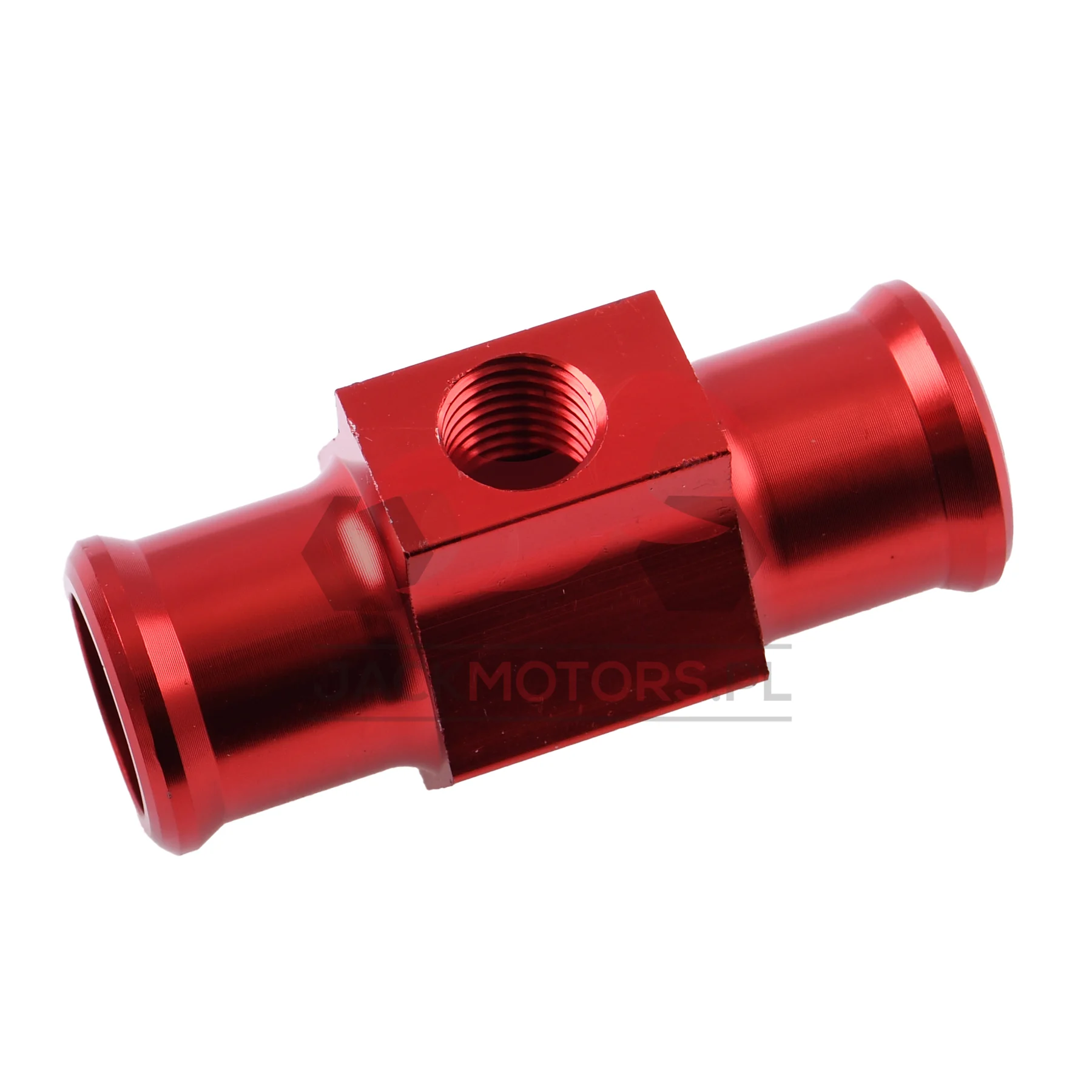 Adapter czujnika temperatury 1/8" 22 mm aluminium CNC czerwony — ujęcie 2