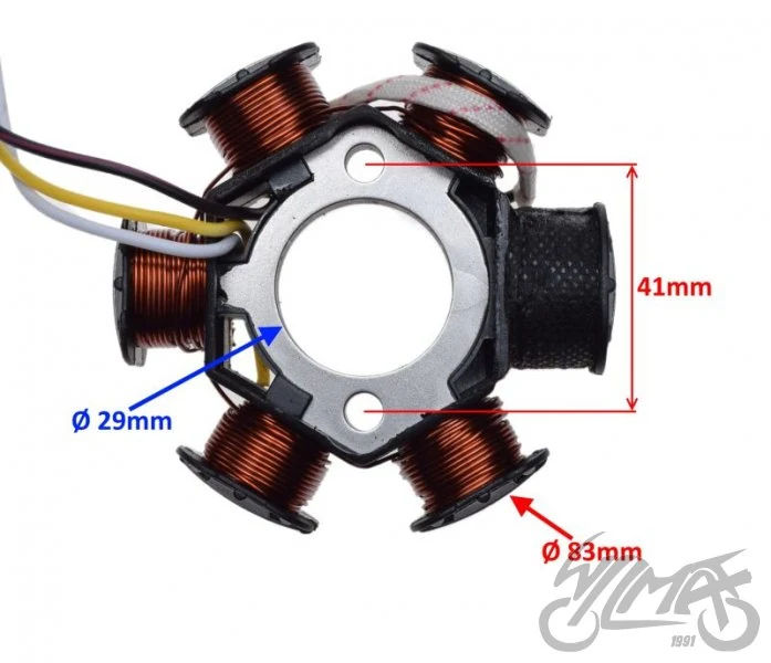 Stator 6 cewek do Peugeot Ludix — ujęcie 2