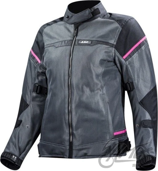 Kurtka motocyklowa LS2 Riva damska Black Dark Grey Pink — S — ujęcie 1