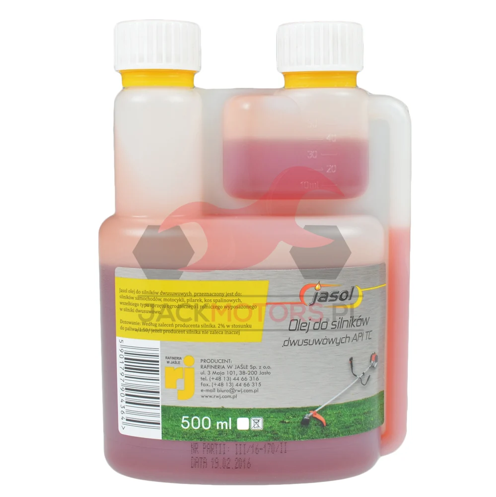Olej Jasol 2T semisynthetic red 500 ml