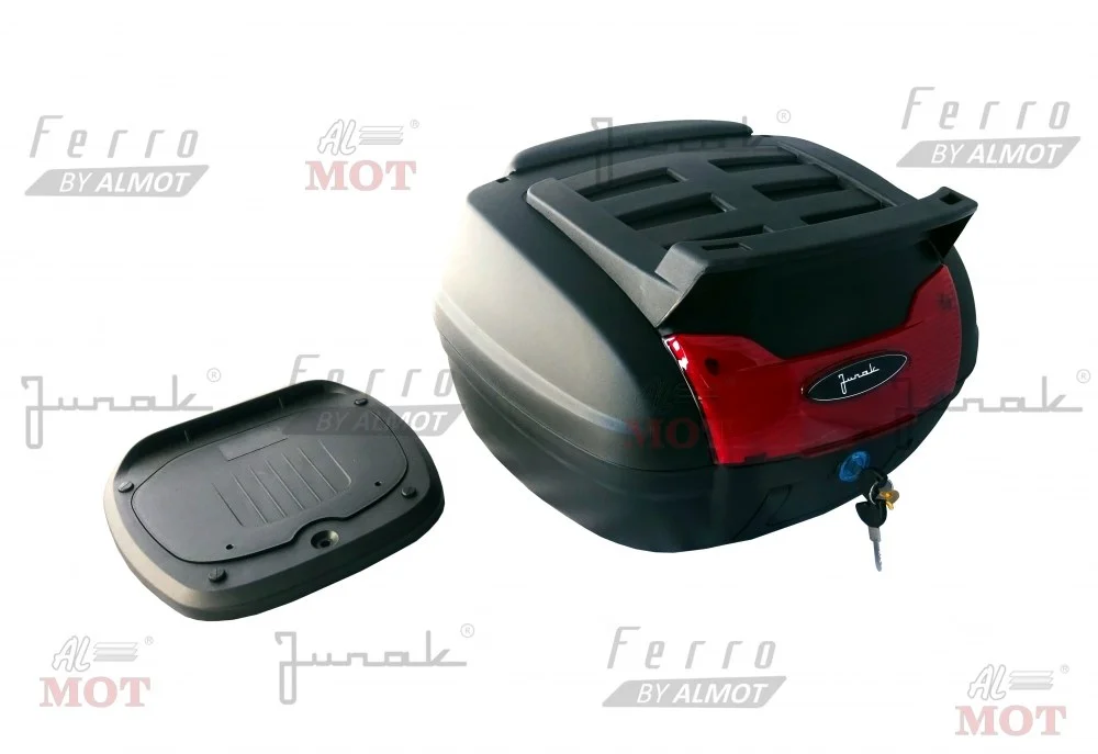 Kufer tylny Junak 0879 czarny z odblaskiem - pojemność 40 l — ujęcie 2