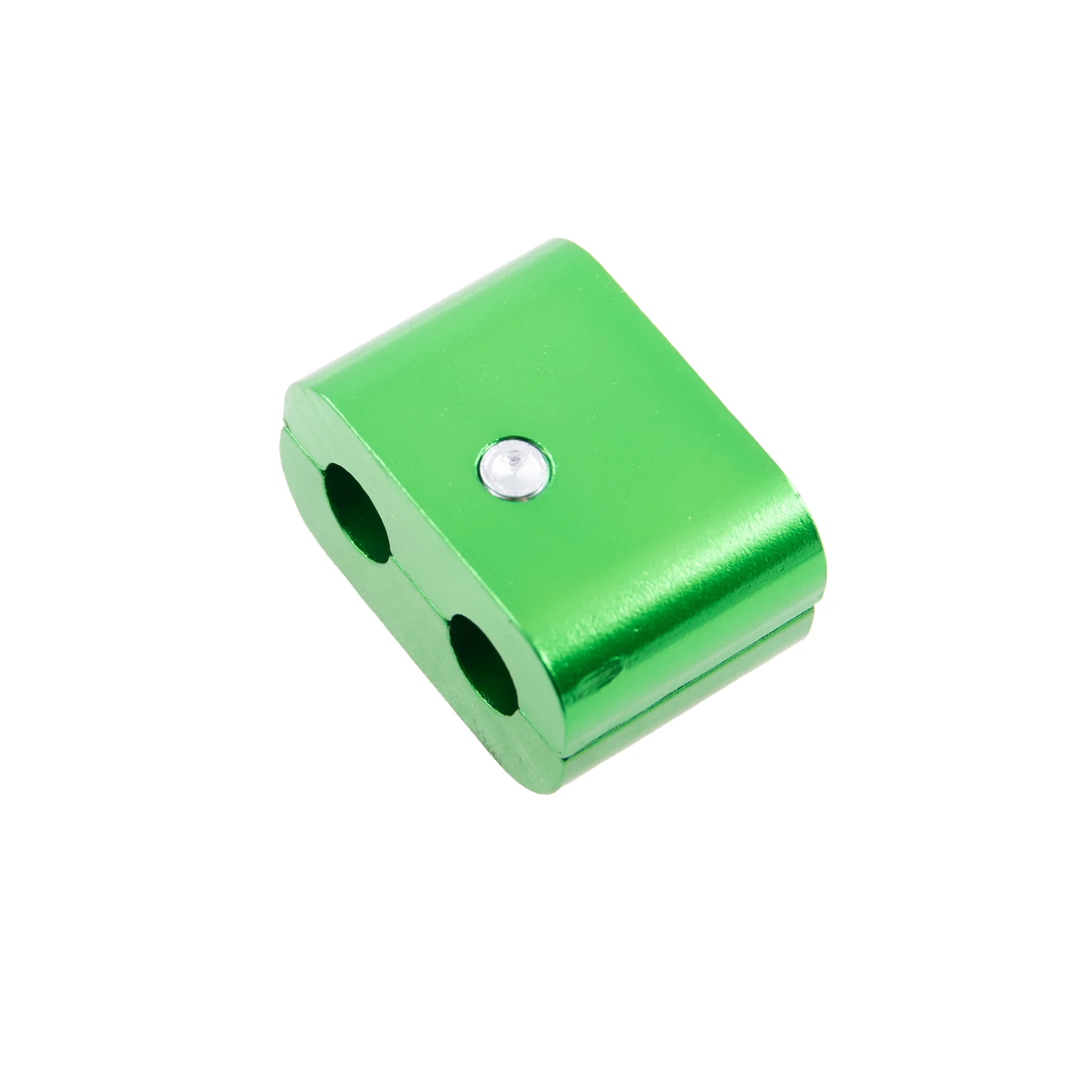 Łącznik linek uniwersalny aluminium CNC anoda zielony Racing Force — ujęcie 2