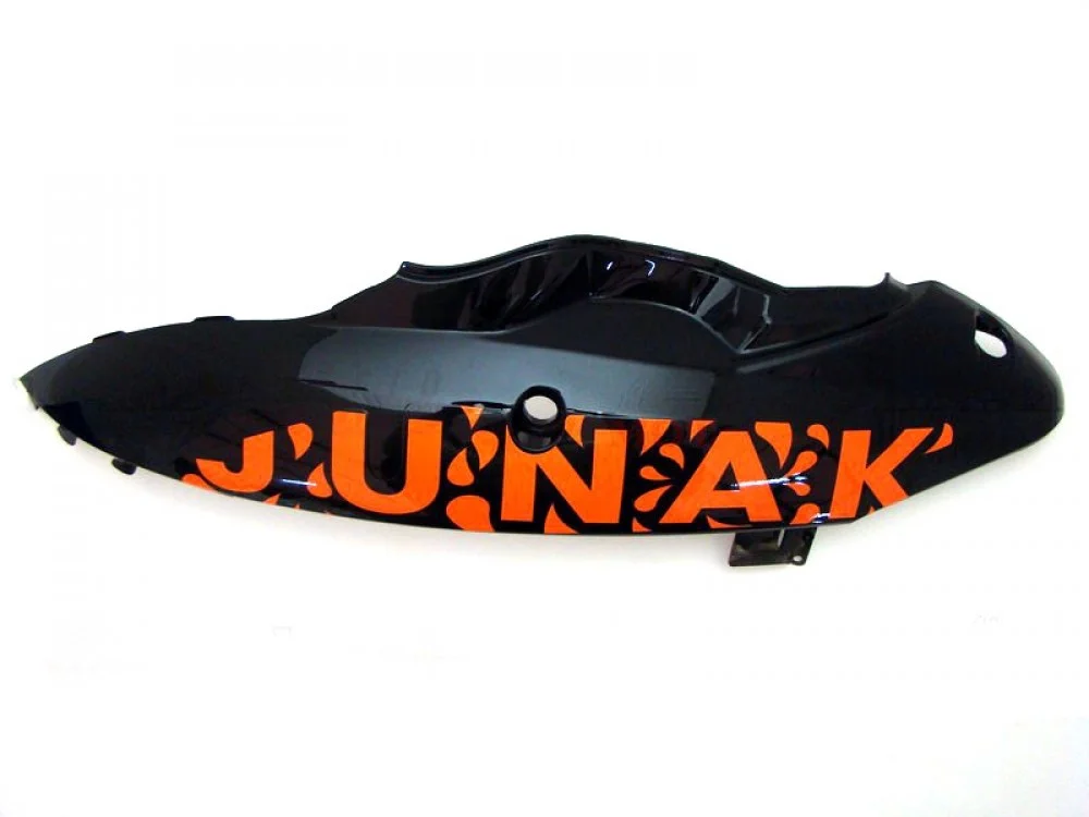 Junak 104/105 osłona główna ramy / siodła lewa czarno-pomarańczowa