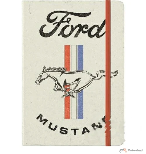 Notes Ford Mustang horse & stripes logo 54012
