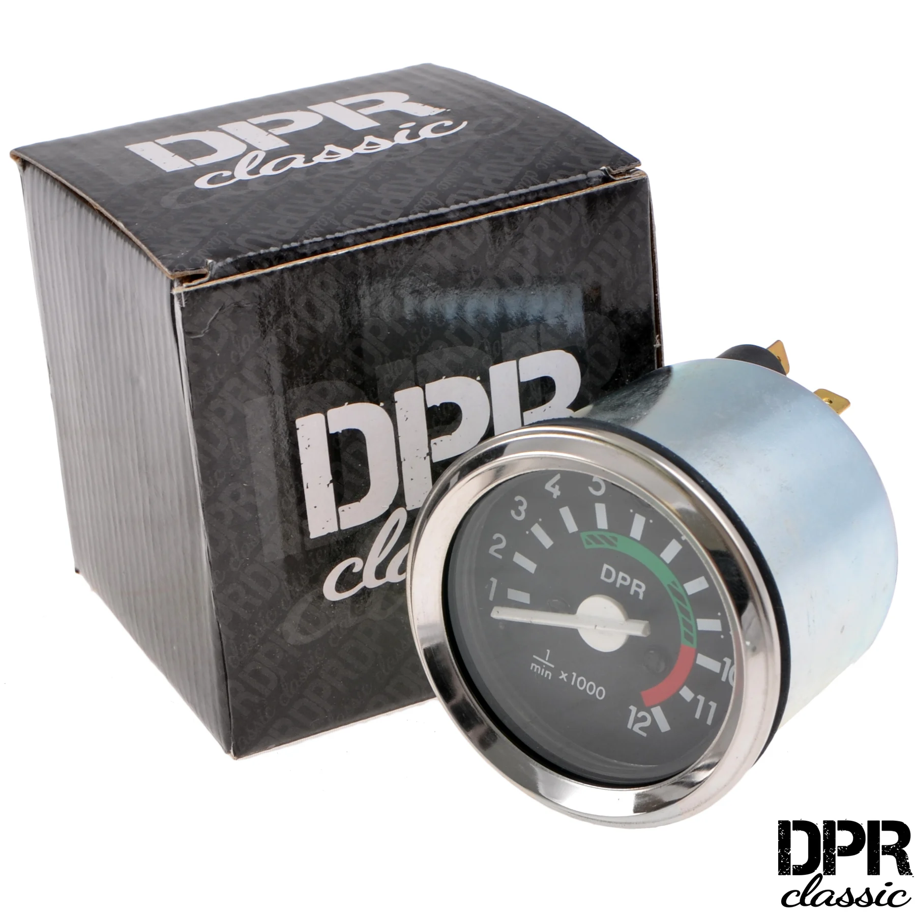 Obrotomierz Simson S51/70 60 mm 12000 rpm + podświetlenie + kontrolka 12 V chrom DPR Classic — ujęcie 2