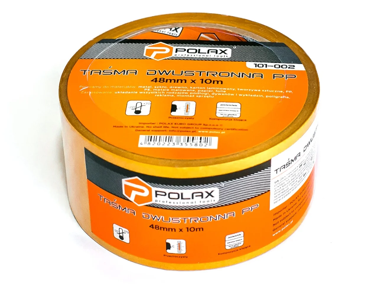 Taśma dwustronnie klejąca / dwustronna PP 48mm x 10m — ujęcie 2