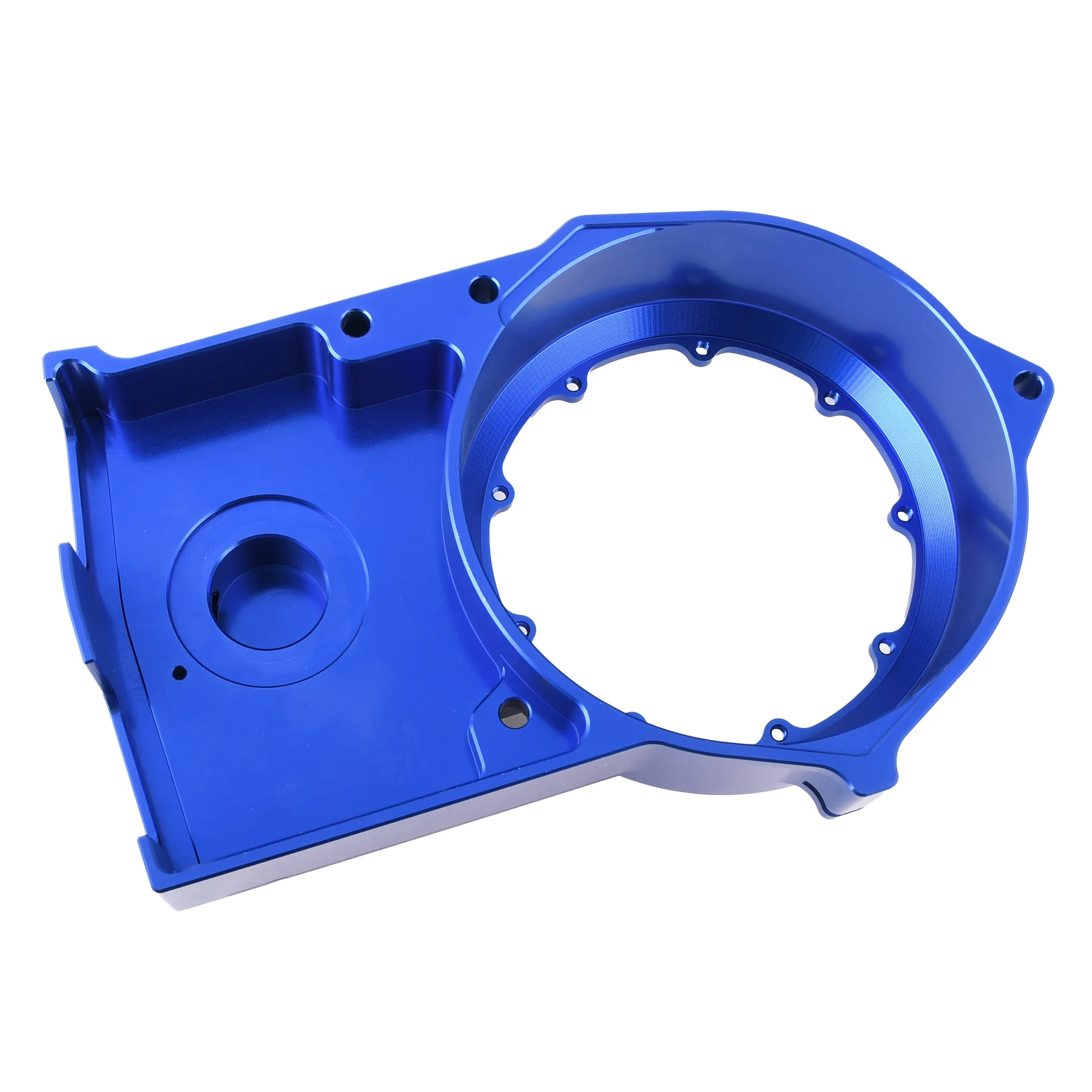 Pokrywa silnika prawa DPR Performance CNC Clear do Simson S51, SR50 — niebieska — ujęcie 4