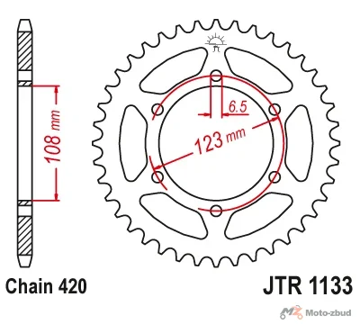 Napęd łańcuch zębatki DID + jt AM6 Yamaha Aprilia nowy typ · 10/58, DID standard, 136 — ujęcie 1
