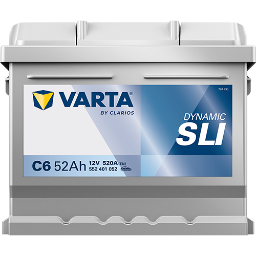 Akumulator 52 Ah 520A 207×175×175/P+ Varta 552401052K262 — ujęcie 3