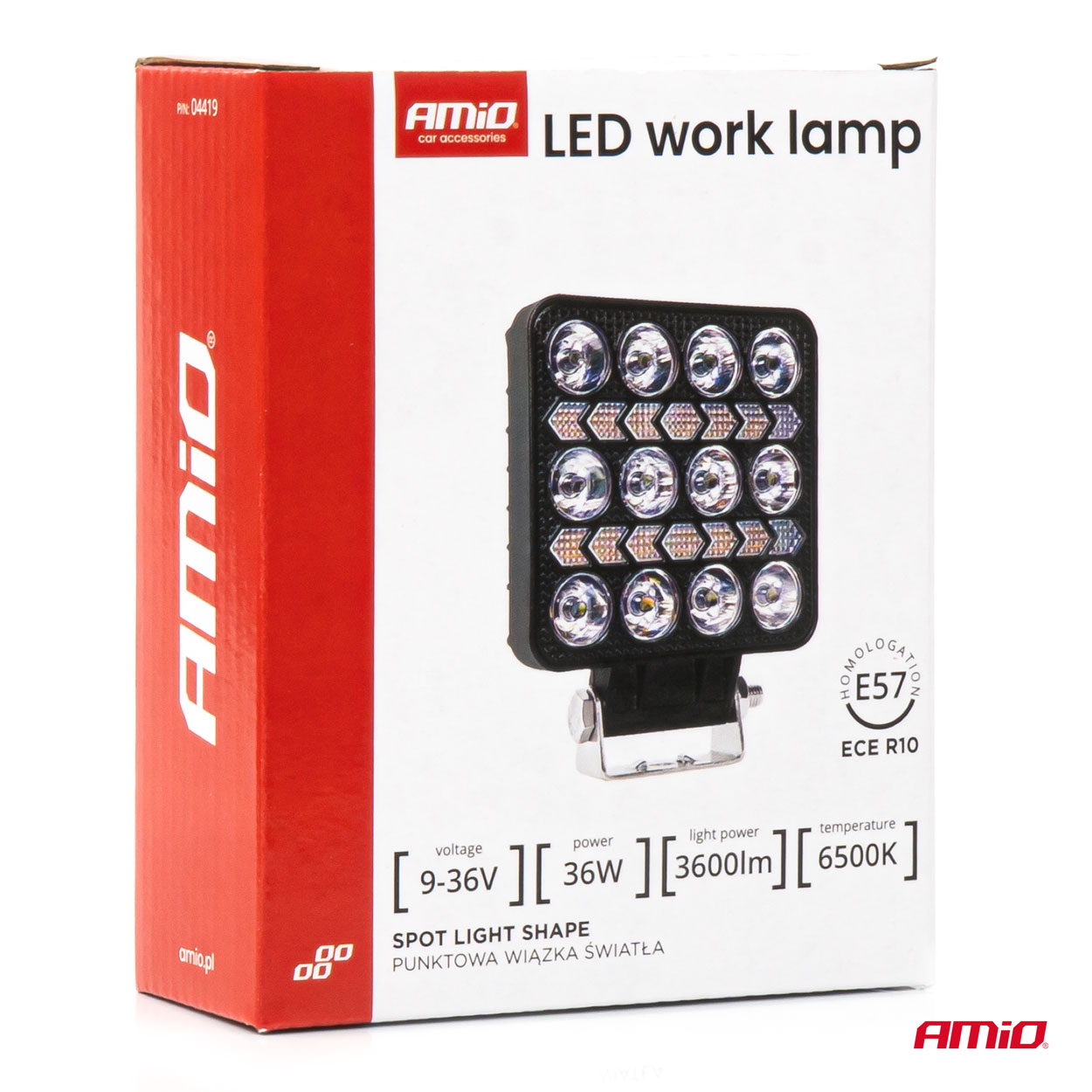 Lampa robocza LED szperacz AWL75 36 W 3600LM 12 V 24 V — ujęcie 8
