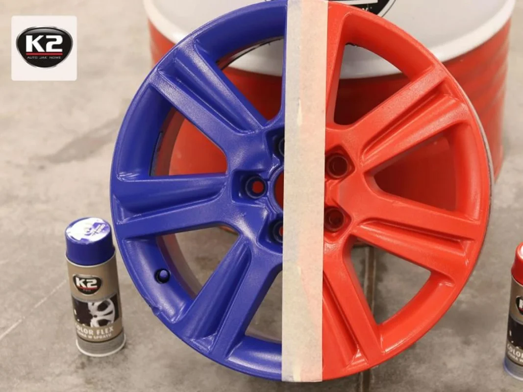 K2 COLOR FLEX Guma w sprayu pomarańczowy 400 ML — ujęcie 2