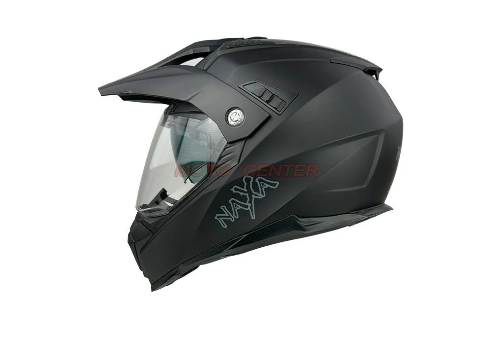 Kask crossowy Naxa CO3 czarny mat S szybka, blenda — ujęcie 2