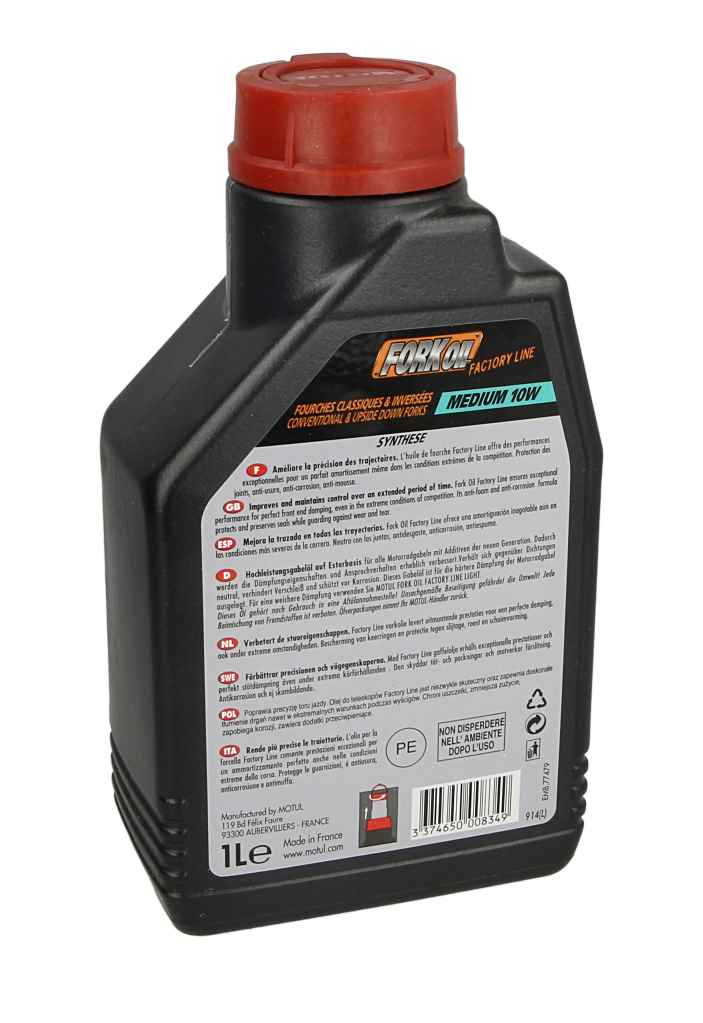 Olej do teleskopów 10 W MOTUL fork oil factory line medium 1 l — ujęcie 13
