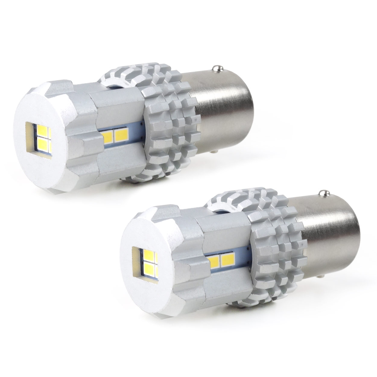 Żarówki LED CANBUS 3020 UltraBright 22SMD 1156 BA15S P21W R10W R5W White 12 V 24 V AIMO-02449 — ujęcie 2