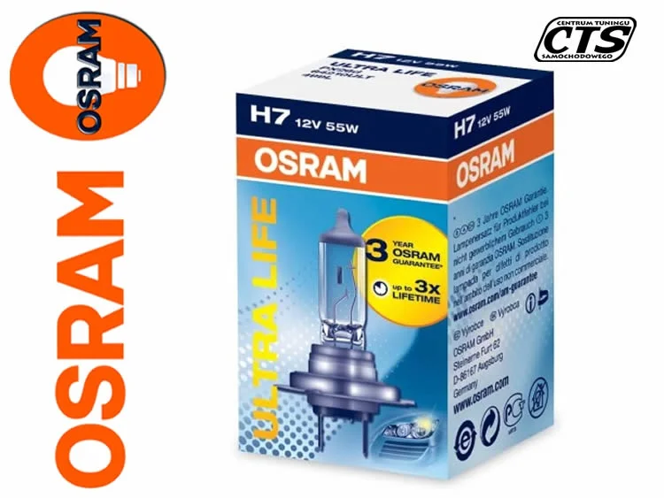Żarówka H7 12V 55W OSRAM ULTRA LIFE (1szt.) — ujęcie 2